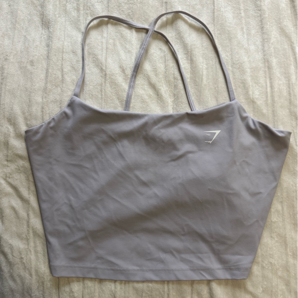 Gymshark Light Gray Crop Top
